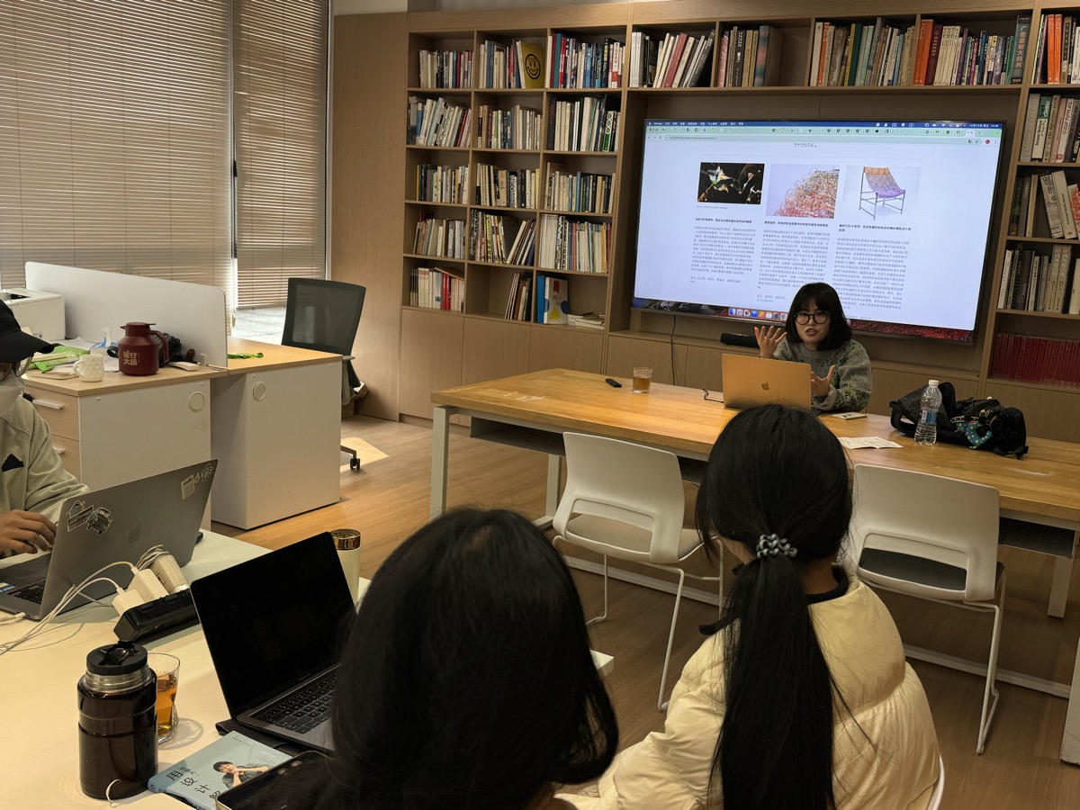 Joy Ko (RISD Industrial Design) speaking at CAA design workshop