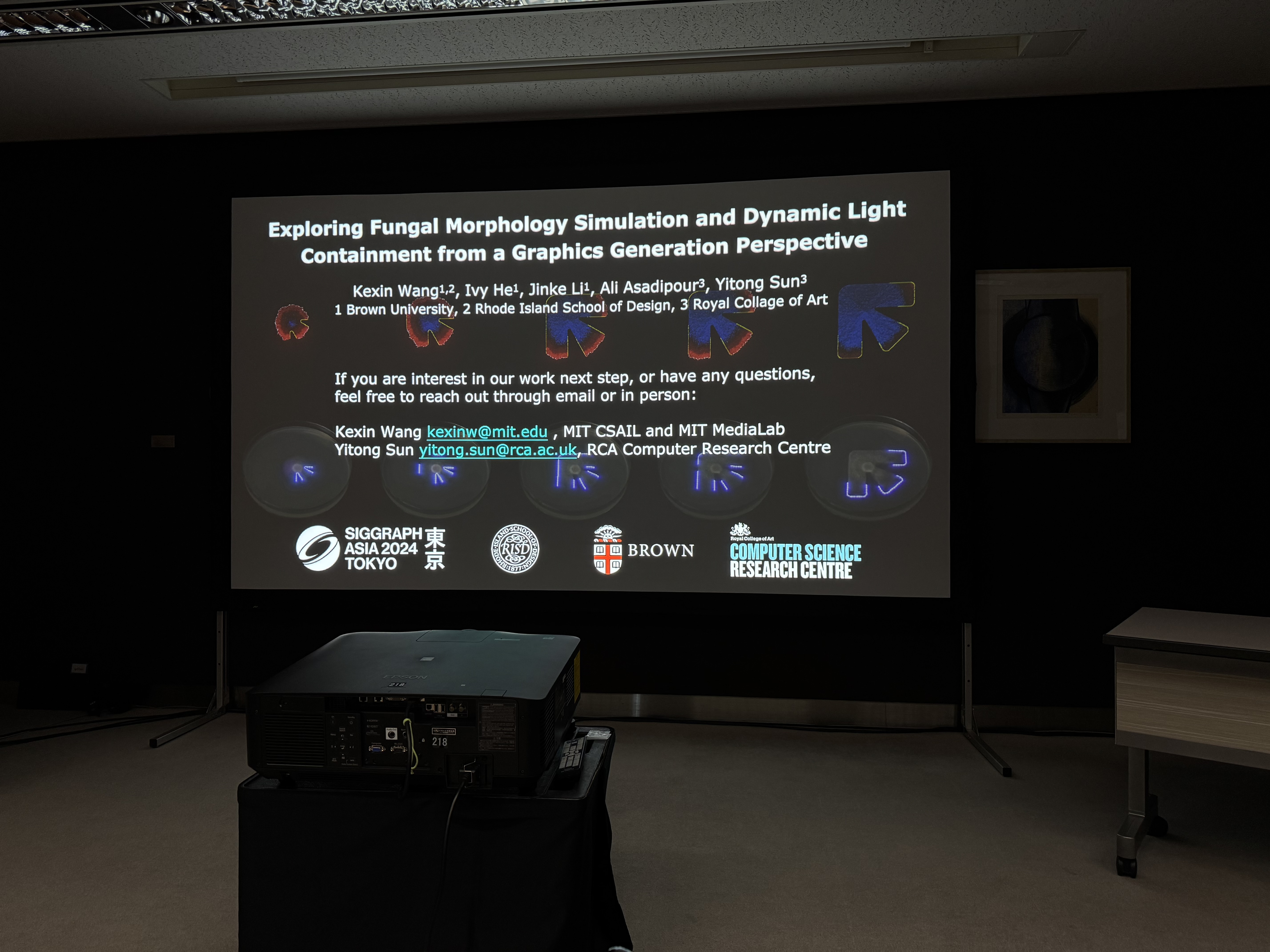 SIGGRAPH Asia 2024 Art Papers — artineer presentation, Tokyo
